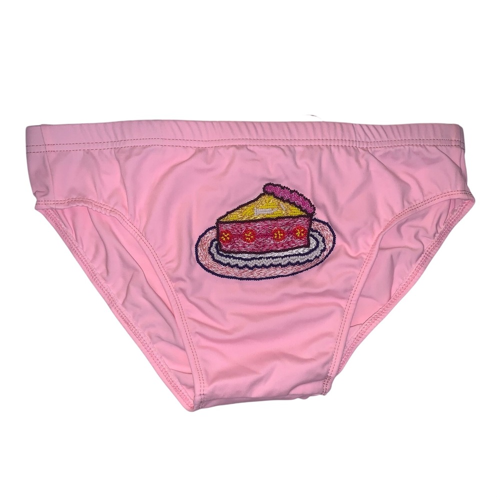 Lazoschmidl Adrian Cake Speedos Pink Embroidered Swim Briefs Small
